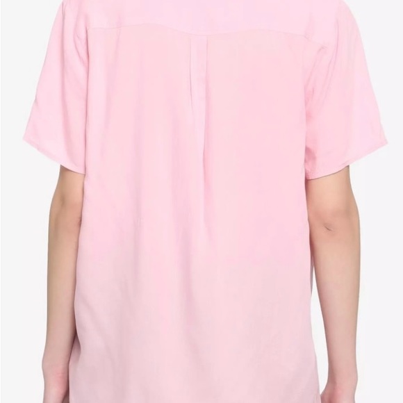 Hot Topic Pink Bow Tie Blouse - Picture 3 of 3